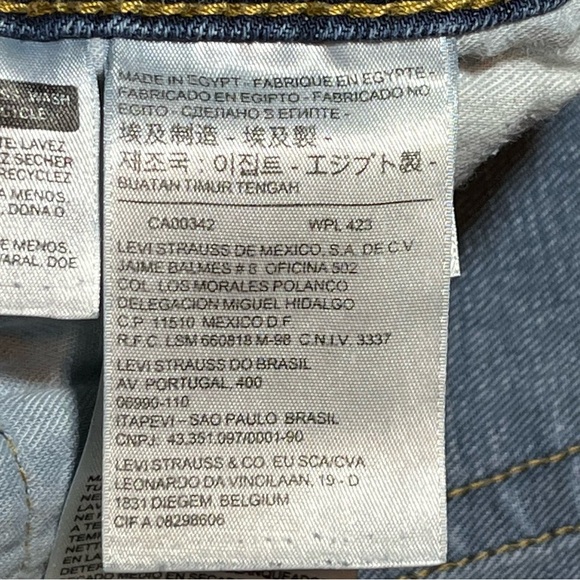 Levis 514 Jeans Mens Size 36X28 Blue Medium Wash Denim Straight Fit - Picture 4 of 11